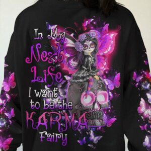 KARMA FAIRY SKULL PINK ALL OVER PRINT - TLTY1412224