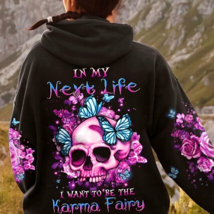 KARMA FAIRY SKULL ALL OVER PRINT - YHHN0501232