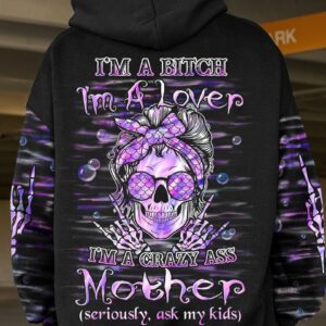 I'M A B I'M A LOVER I'M A CRAZY MOTHER ALL OVER PRINT - YHHN2302233