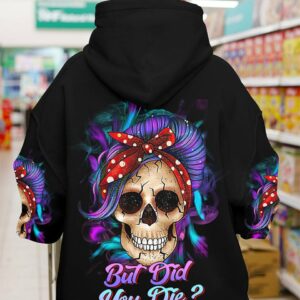 BUT DID YOU DIE MOM LIFE PURPLE MESSY BUN ALL OVER PRINT - TLTR1702234