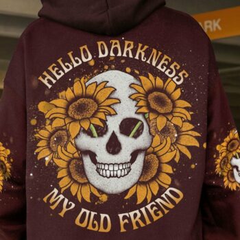 HELLO DARKNESS MY OLD FRIEND SKULL ALL OVER PRINT - YHDU1303232