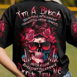 I'M A B DON'T TRY ME SKULL ALL OVER PRINT - TLNO0504232
