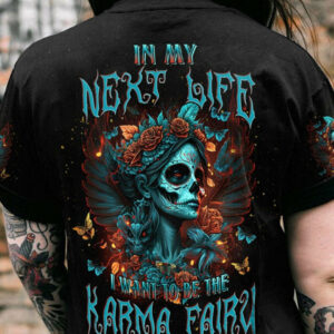 KARMA FAIRY SUGAR SKULL WINGS ALL OVER PRINT - TLNT1104232