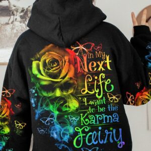 KARMA FAIRY ROSE SMOKE SKULL ALL OVER PRINT - TLNO0601232
