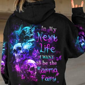 KARMA FAIRY THREE SKULLS ALL OVER PRINT - YHHG2012224