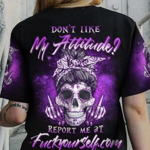 DON'T LIKE MY ATTITUDE SKULL ALL OVER PRINT - YHLN2203231
