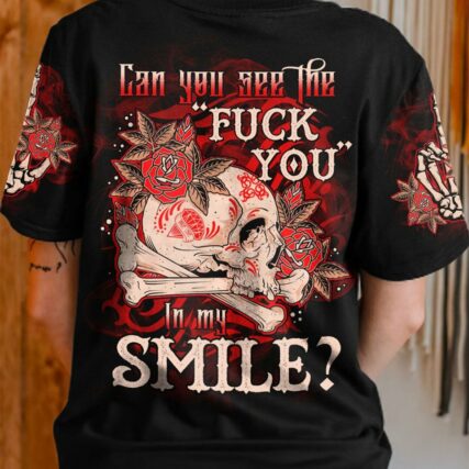 CAN YOU SEE THE F YOU SKULL ROSE ALL OVER PRINT - TLTR3012223
