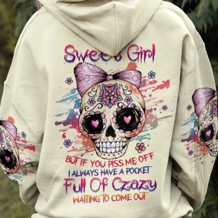I AM A SWEET GIRL SKULL ALL OVER PRINT - YHHG0203231