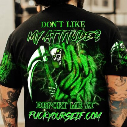 DON'T LIKE MY ATTITUDE SKULL ALL OVER PRINT - YHHN2203232