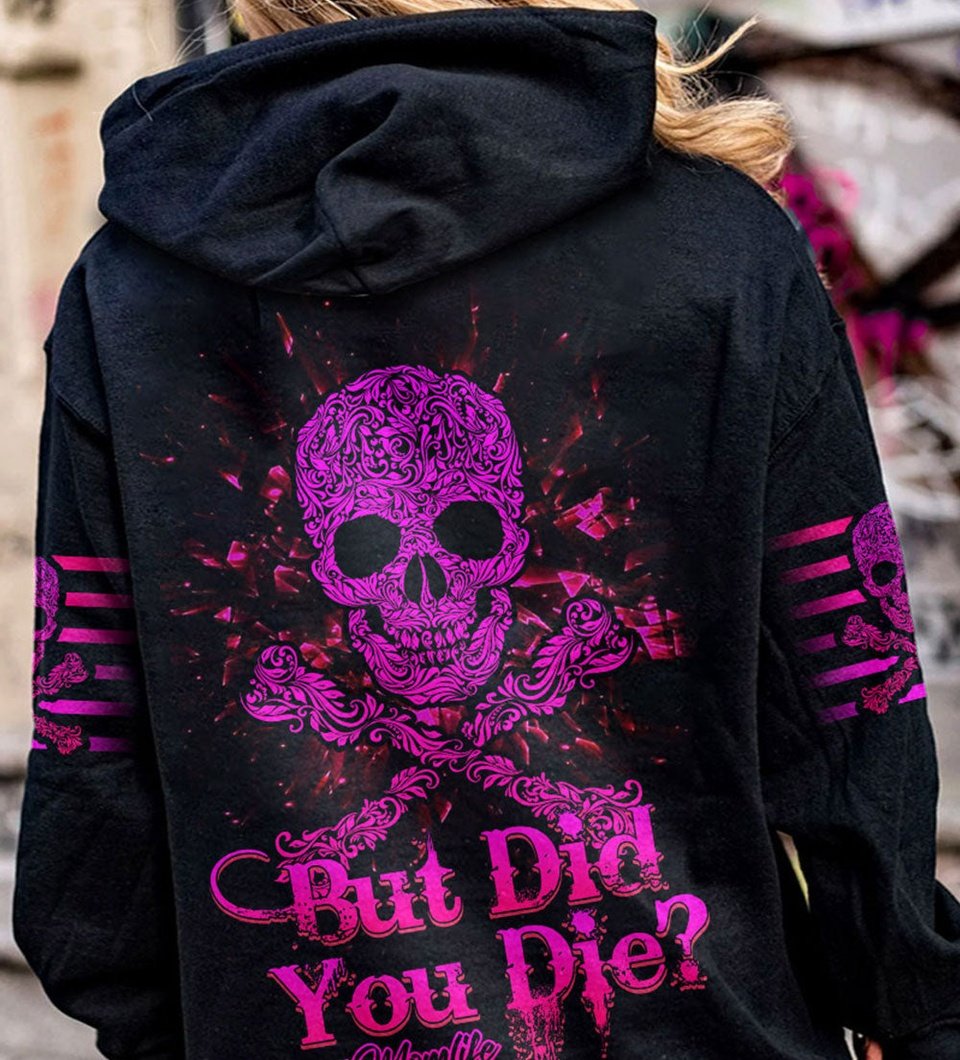 BUT DID YOU DIE MOM LIFE SKULL BONES ALL OVER PRINT - TLNZ2402232