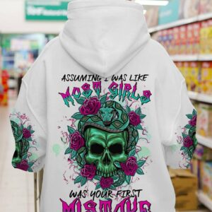 ASSUMING I WAS LIKE MOST GIRLS SNAKE SKULL ALL OVER PRINT - TLTR0102232