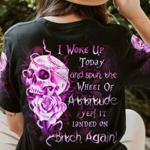 I WOKE UP TODAY SKULL ROSE ALL OVER PRINT - YHLN2712223