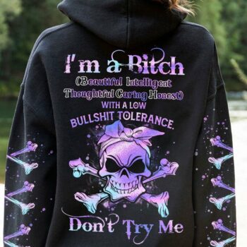 I'M A B DON'T TRY ME HOLO ALL OVER PRINT - YHHN0202232