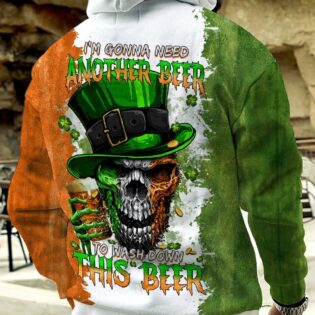 I'M GONNA NEED ANOTHER BEER SKULL PATRICK'S DAY ALL OVER PRINT - TLTM1201231