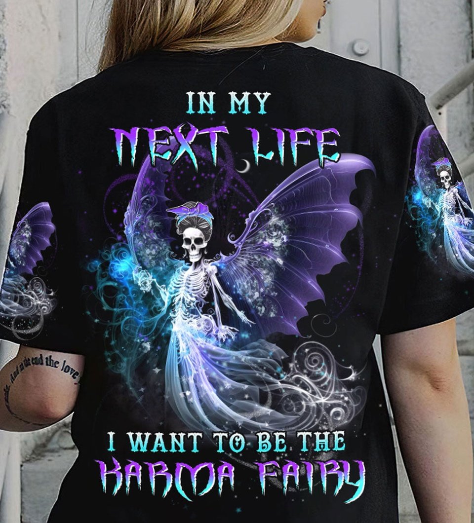 KARMA FAIRY SKULL ALL OVER PRINT - YHHN2702234