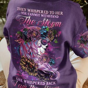 I AM THE STORM SUGAR SKULL FLOWER ALL OVER PRINT - YHHG0304233