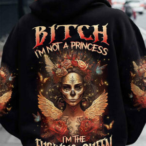 I'M THE F QUEEN SUGAR SKULL VINTAGE ALL OVER PRINT - TLNZ1204232