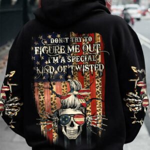 DON'T TRY TO FIGURE ME FLAG ALL OVER PRINT - TLTW2111224