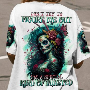 DON'T TRY TO FIGURE ME OUT SUGAR SKULL ALL OVER PRINT - TLNO2103233