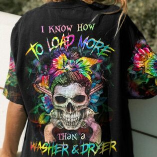 I KNOW HOW TO LOAD TIE DYE SKULL ALL OVER PRINT - YHHG0203233