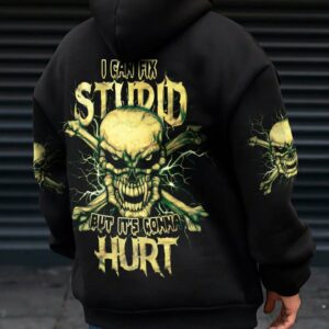I CAN FIX STUPID ANGRY SKULL BONES ALL OVER PRINT - TLTM2111221