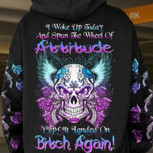 I WOKE UP TODAY SKULL ROSE ALL OVER PRINT - YHHN3101232