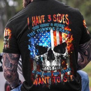 I HAVE THREE SIDES SKULL FLAG ALL OVER PRINT - TLTW1704234