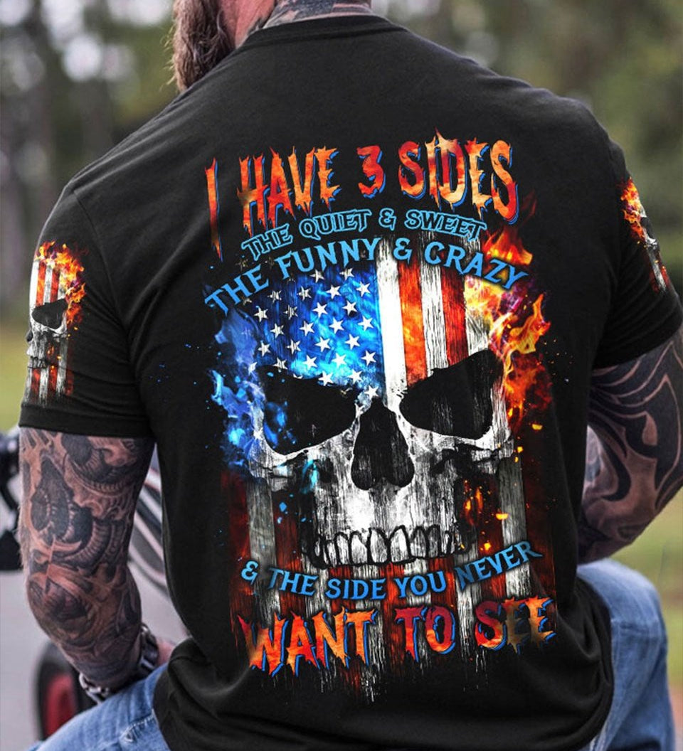 I HAVE THREE SIDES SKULL FLAG ALL OVER PRINT - TLTW1704234