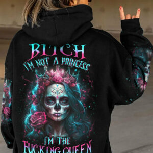 I'M THE F QUEEN SUGAR SKULL ALL OVER PRINT - YHLN1104231