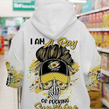 I AM A RAY OF FKING SUNSHINE MESSY BUN ALL OVER PRINT - TLTR0601232