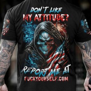 DON'T LIKE MY ATTITUDE REAPER FLAG ALL OVER PRINT - TLTW0903232