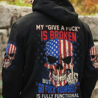 MY GIVE A F AMERICAN SKULL ALL OVER PRINT - TLTM1612222