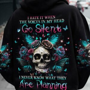 I HATE IT WHEN THE VOICES IN MY HEAD GO SILENT ALL OVER PRINT - YHHG1603231