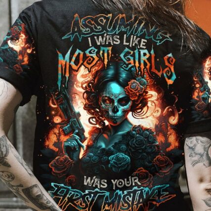 ASSUMING I WAS LIKE MOST GIRLS SUGAR SKULL G ALL OVER PRINT - TLNO0504231