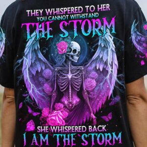 I AM THE STORM SKELETON ROSES WINGS ALL OVER PRINT - TLNO0603233