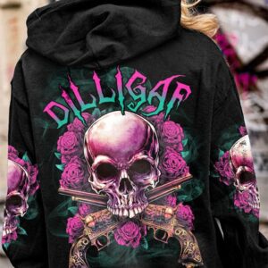 DILLIGAF SKULL ROSES G ALL OVER PRINT - TLTR2402232