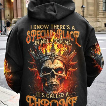 IT'S CALLED A THRONE FIRE SKULL ALL OVER PRINT - TLTM0902233