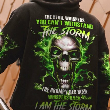 I AM THE STORM SKULL OLD MAN ALL OVER PRINT - TLTM2802234