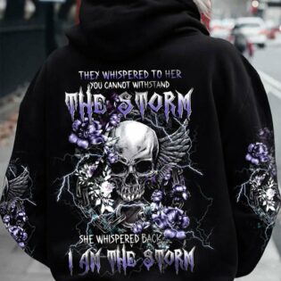 I AM THE STORM WINGS FLOWER SKULL ALL OVER PRINT - TLTW0202233