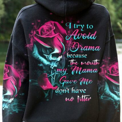 I TRY TO AVOID DRAMA ALL OVER PRINT - YHHN2712221