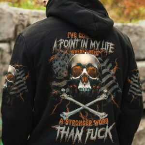 I'VE COME TO A POINT IN MY LIFE FLAG SKULL ALL OVER PRINT - TLTM0512224