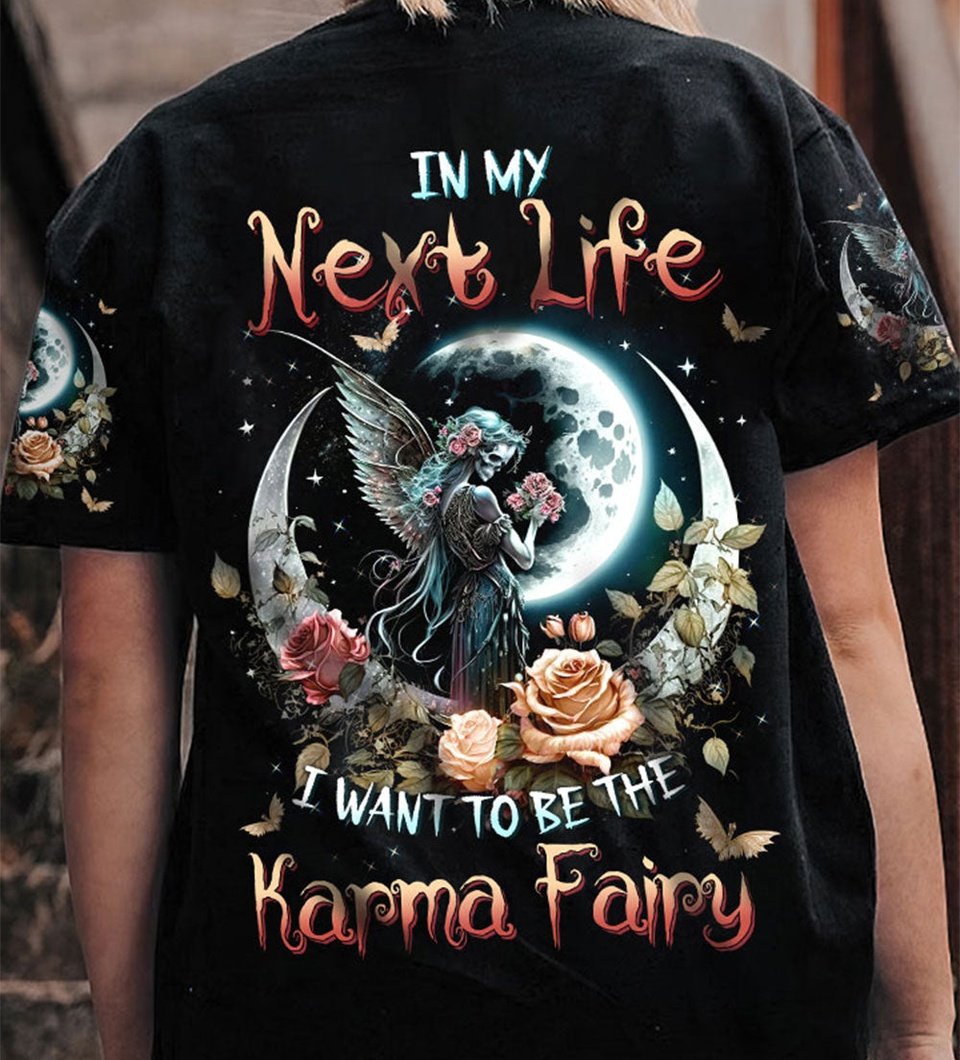 KARMA FAIRY SKULL MOON ROSES ALL OVER PRINT - TLTW2702233