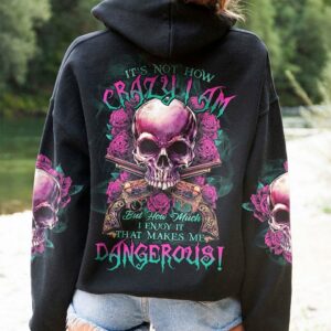 IT'S NOT HOW CRAZY ROSE SKULL G ALL OVER PRINT - TLTR0312222