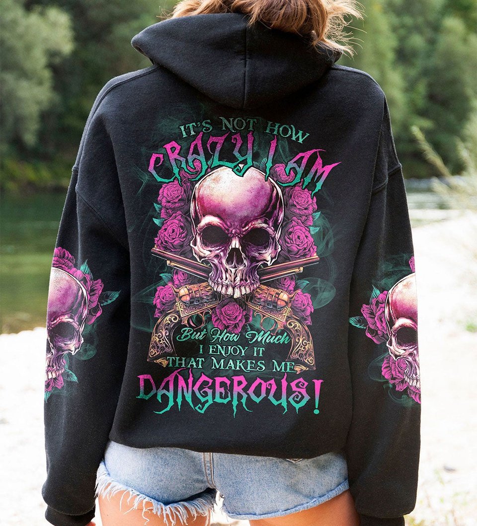 IT'S NOT HOW CRAZY ROSE SKULL G ALL OVER PRINT - TLTR0312222