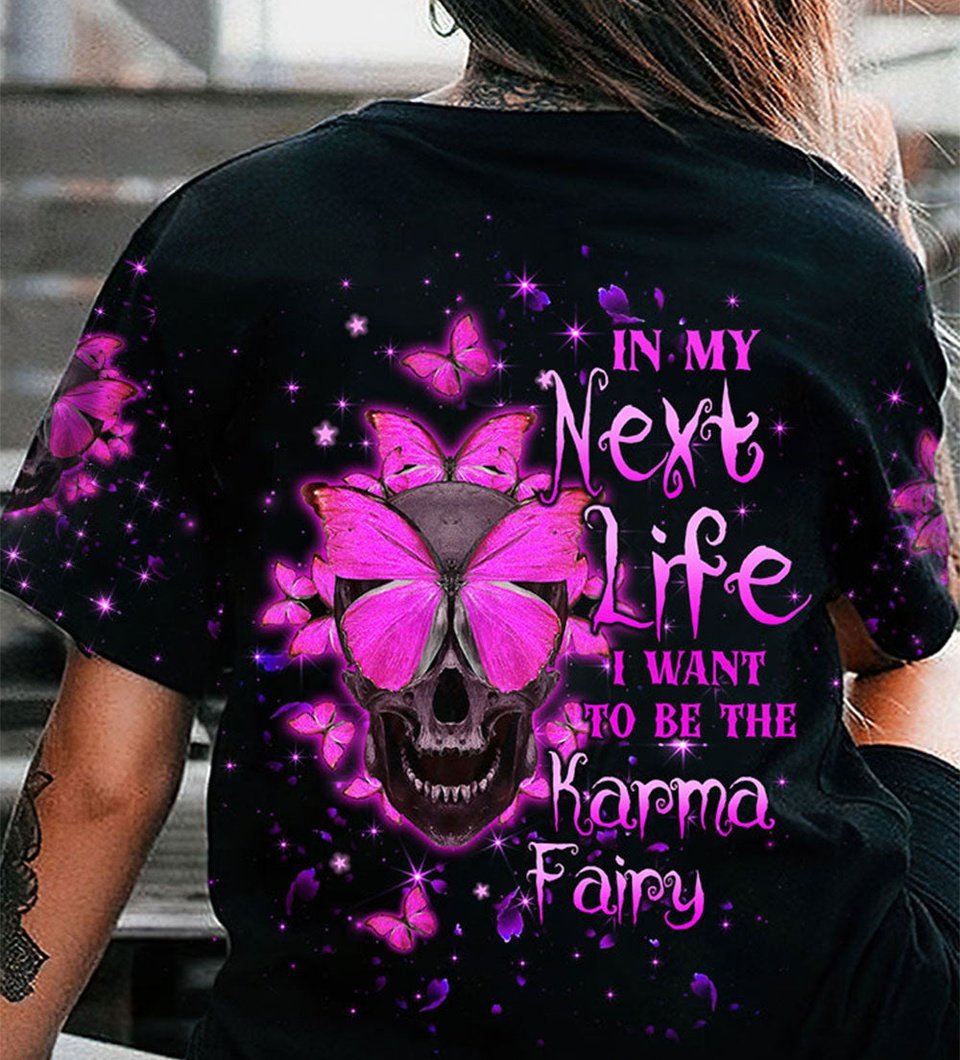 KARMA FAIRY BUTTERFLY SKULL ALL OVER PRINT - TLTW0601231