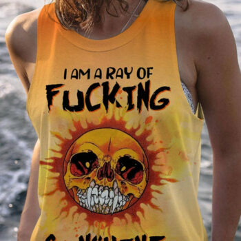I AM A RAY OF F SUNSHINE SKULL ALL OVER PRINT - TLTW2003233