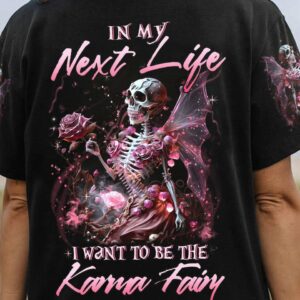 KARMA FAIRY SKULL SKELETON ROSE ALL OVER PRINT - YHLN0203234