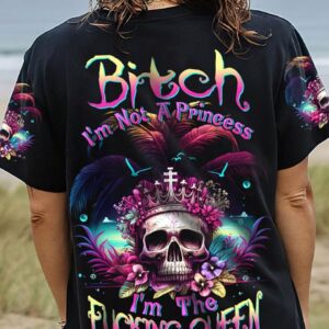 I'M THE F QUEEN OCEAN SKULL ALL OVER PRINT - TLTW2404231