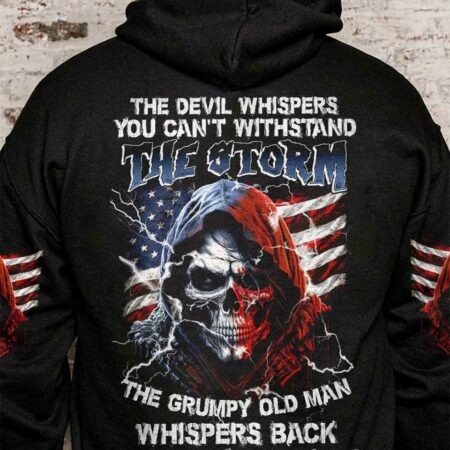 I AM THE STORM GRUMPY OLD MAN REAPER AMERICA FLAG ALL OVER PRINT - TLNZ0903232
