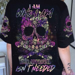 I AM WHO I AM FLOWER GALAXY SKULL ALL OVER PRINT - TLNO1712222
